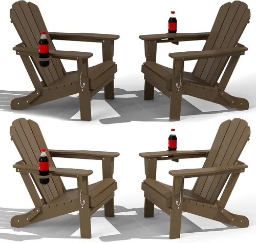 Vista 21 de Domi Folding Adirondack Chair with Cup Holder, Aruba