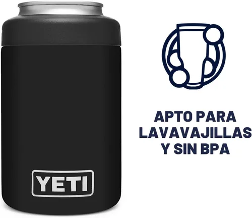 Vista 5 de YETI Rambler Aislador de latas Colster de 12 oz para latas de tamaño estándar, color negro (SIN INSERCIÓN DE LATA)
