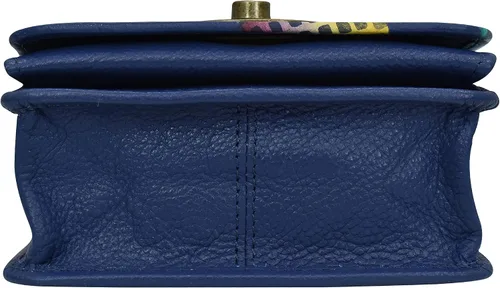 Vista 9 de Anna by Anuschka Women's Hand-Painted Leather Flap Convertible Crossbody Belt Bag