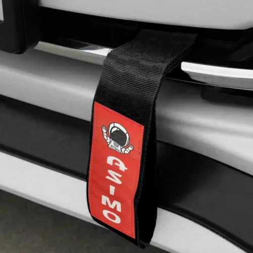 Vista 5 de Q1-TECH, Correa de remolque JDM – Cinturón de remolque de carreras deportivas, gancho de cuerda de tracción personalizado para parachoques delantero