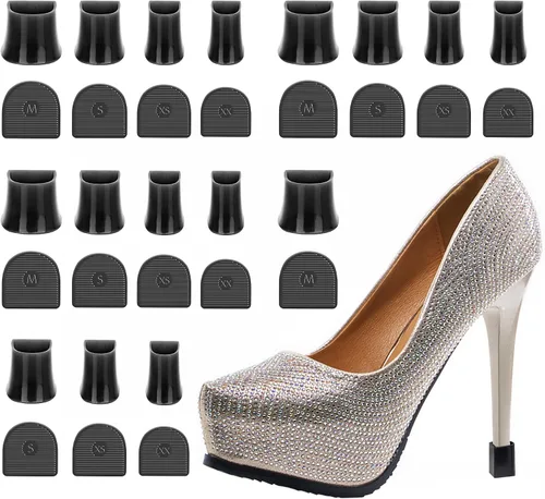 Vista 13 de Heel Protectors Heel Caps for High Heels Boot Heel Replacement for Women Walking on Grass Non-Slip Heel Covers