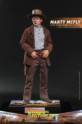 Vista 2 de Hot Toys Back to The Future Part III - Figura coleccionable de Marty McFly escala 1/6 de 12 pulgadas