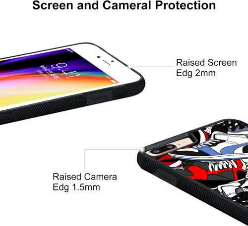 Vista 6 de Cool Shoe - Funda de teléfono para iPhone 8 Plus y iPhone 7 Plus para adolescentes, niños, hombres, niños, 5.5 pulgadas
