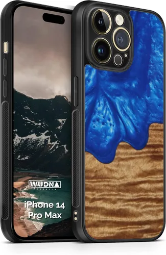 Vista 11 de WUDN Funda delgada de resina y madera para teléfono compatible con Apple iPhone 6, 6s, 7, 8, SE