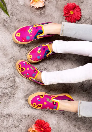 Vista 6 de Tenis sin cordones bordados para mujer de Encanto Multicolor