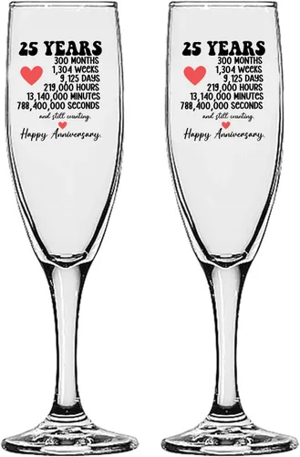 Vista 32 de GIFTS INFINITY® Juego de 2 copas de champán grabadas para boda con corazón de Infinity, copas personalizadas para brindis - Regalo para el Día