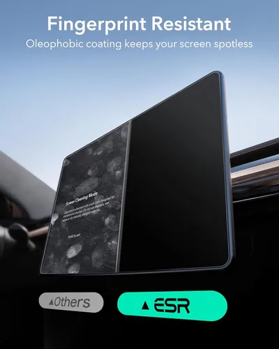 Vista 6 de ESR Protector de pantalla de vidrio templado para Tesla Model Y (2025-2020), Tesla Model 3 (2023-2017), protector de pantalla táctil de 15 pulgadas
