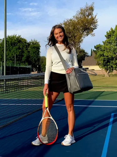 Vista 5 de Bolsa de lona LAVA PremiumTennis hecha de cuero vegano Pebble, puede caber hasta 2 raquetas de tenis o palas de pickleball, bolsa de gimnasio