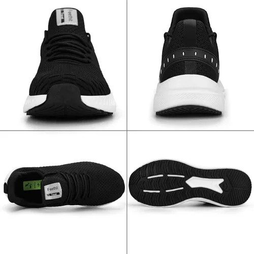 Vista 5 de Feethit - Tenis de correr modernos para hombre antideslizantes, ligeros, transpirables y de malla