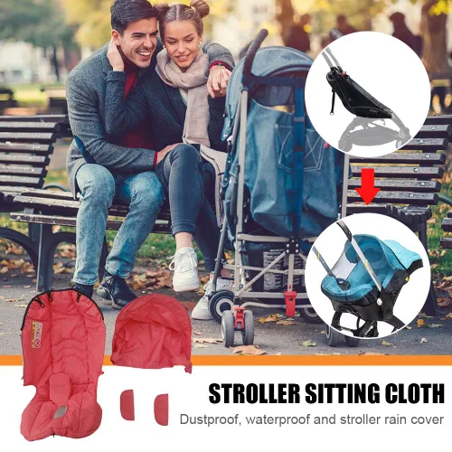 Vista 4 de 4 en 1 para asiento de coche, toldo para cochecito de bebé, cubierta solar para cochecito Doona FooFoo, accesorios para cochecito