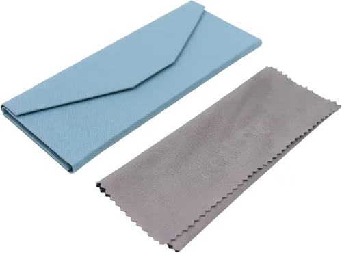 Vista 80 de Real Sic Funda para lentes de sol para hombres y mujeres, soporte magnético plegable para lentes de sol, inspirado en el color sólido