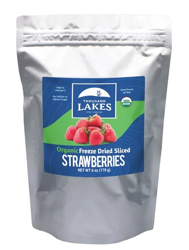 Vista 7 de Thousand Lakes Frutas liofilizadas (fresa orgánica, 1.1 onzas (paquete de 2))