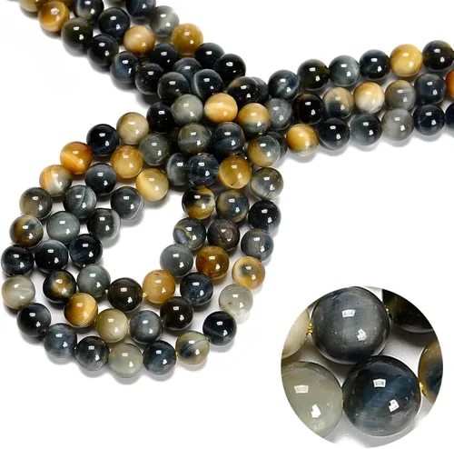 Vista 18 de 47 cuentas de jade esmeralda africana de 0.315 pulgadas (0.315 in), redondas naturales, sueltas, cuentas de piedra real, piedras preciosas genuinas