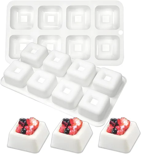 Vista 10 de Frangipani Flowers - Molde de silicona para chocolate, moldes de mousse de plumeria para hornear, 2 paquetes de 12 cavidades de 8.6 x 5.5 x 0.94
