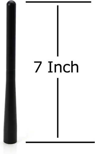 Vista 3 de iJDMTOY Juego de antena de radio corta de 7 pulgadas compatible con Ford Toyota Dodge/RAM, Nissan Trucks, acabado negro mate