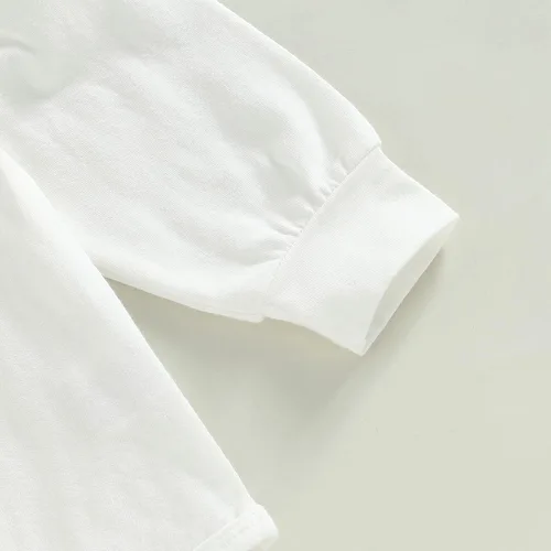 Vista 12 de FIOMVA Conjunto de ropa de 3 piezas con estampado de corazón para bebé recién nacida, para el día de San Valentín