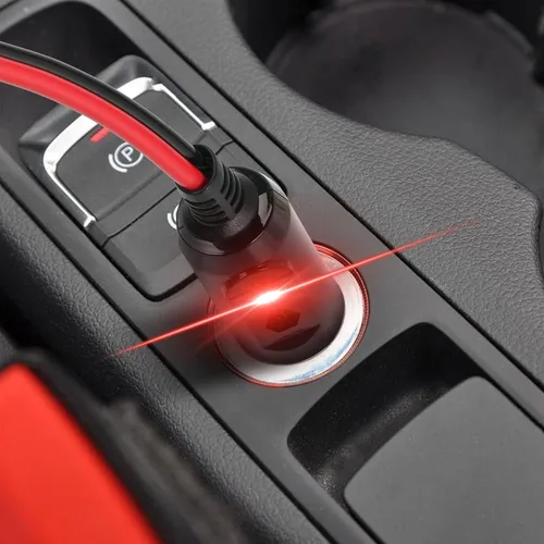 Vista 3 de SinLoon Cable de cargador de batería SAE con interruptor, 12 V 10 A, enchufe macho a impermeable, adaptador de liberación rápida, cable de carga