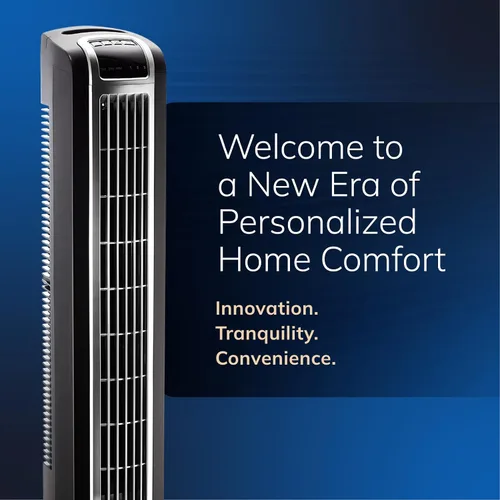 Vista 7 de Lasko Ventilador de torre oscilante con control remoto, 3 velocidades silenciosas, temporizador para dormitorio, cocina, uso en oficina, negro, 36
