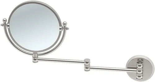 Vista 7 de Gatco Espejo de montaje en pared 1410 con extensión de brazo oscilante de 14 pulgadas, latón