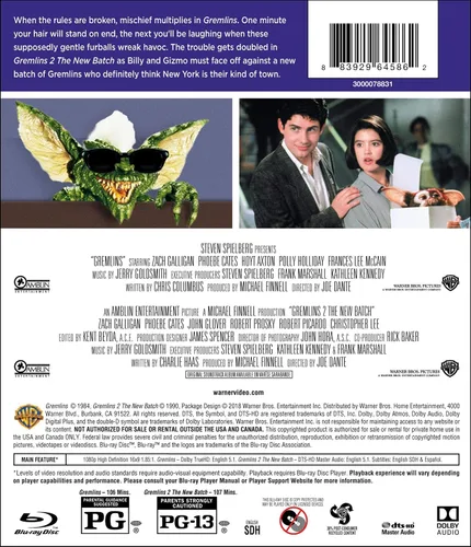Vista 2 de GremlinsGremlins 2 (DBFE) (BD) Blu-ray