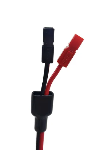 Vista 4 de Cable de extensión de enchufe de alimentación de 14 AWG CC de 0.217 in x 0.083 in para batería de reserva del generador y panel solar plegable