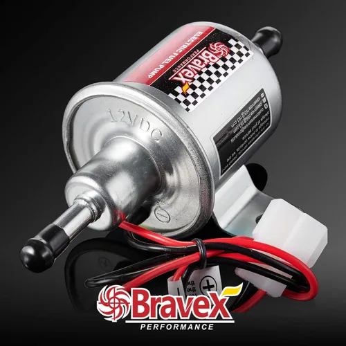Vista 3 de Bomba de combustible eléctrica - Bomba de combustible en línea de baja presión HEP-02A (4-7 PSI), bomba de combustible eléctrica de 12V