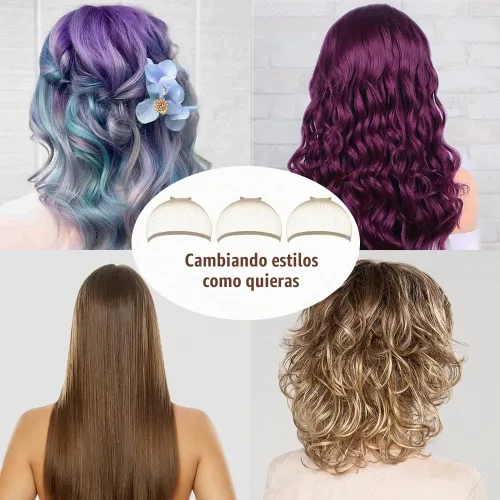 Vista 7 de MORGLES Gorra de malla para peluca, 6 piezas de red de malla para mujer, tejido antideslizante, red de pelo de extremo cerrado