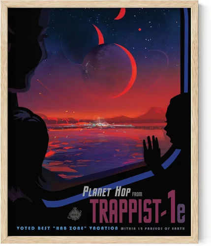 Vista 14 de HAUS AND HUES Arte de pared espacial – Pósteres espaciales vintage, póster JPL de la NASA, pósteres vintage de la NASA para paredes, arte de pared