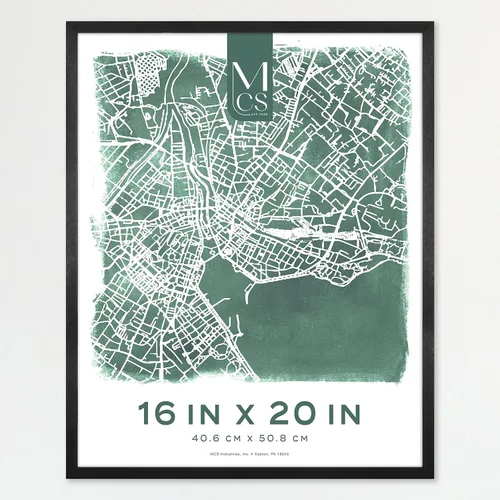 Vista 12 de MCS Edgeline - Marco de póster de metal, para arte de pared, carga trasera, 12 x 18 pulgadas, color negro