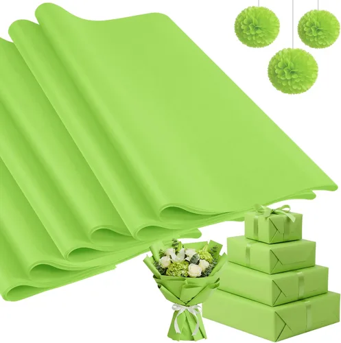 Vista 35 de Qilery - 500 hojas de papel de seda negro a granel para bolsas de regalo de 15 x 20 pulgadas, sin ácidos, para regreso a clases, papel de regalo