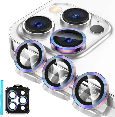 Vista 16 de Tensea Protector de lente de cámara Compatible para iPhone 17 Pro Max/17 Pro/15 Pro Max/15 Pro/16 Pro Max/16 Pro/14 Pro Max/14 Pro, Cubierta