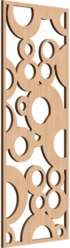 Vista 129 de 9 3/8"W x 24 3/8"H x 1/4"T Farwell Decorativos Paneles de Pared de Madera Calado, Hickory