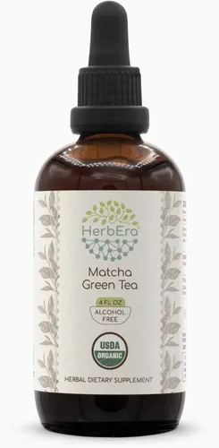 Vista 6 de Té verde Matcha B60 USDA Tintura orgánica Extracto sin alcohol, gotas de hierbas de alta potencia Té verde orgánico certificado, Matcha