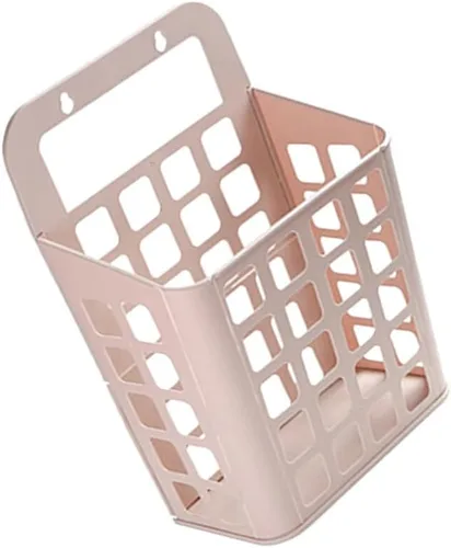 Vista 9 de Zerodeko Cesta de plástico para la ropa, rosa, plegable, ligera, 15 x 15 x 12 pulgadas