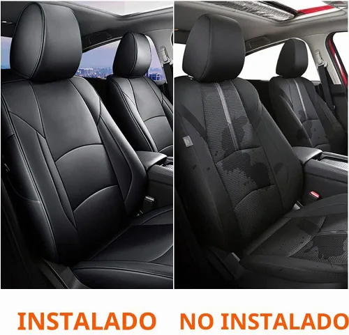 Vista 7 de AOMSAZTO Seat Covers for Mazda 3 2014 2015 2016 2017 2018 2-Negro