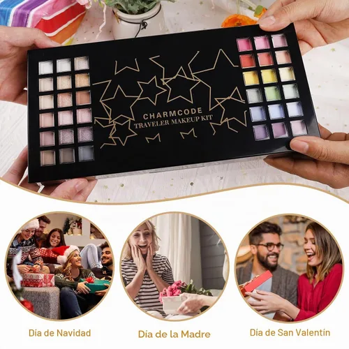 Vista 5 de CHARMCODE Kit de maquillaje todo en uno, kit de maquillaje para mujeres, kit completo de regalo de Navidad de maquillaje para niñas adolescentes