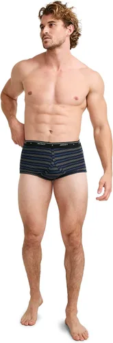 Vista 4 de Jockey Calzoncillos clásicos de tiro completo, paquete de 3, ropa interior 100% algodón para hombre Autumn Stripe