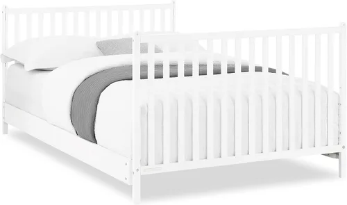 Vista 12 de Delta Children Ruby - Juego de 2 piezas para cuna convertible y cambiador 6 en 1, certificado Greenguard Gold, blanco bianca