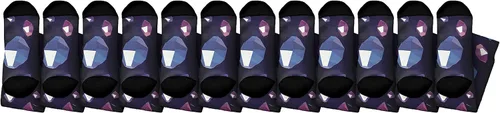 Vista 3 de Retro RPG Juego Magic Power Up Crystal Novelty Crew Calcetines