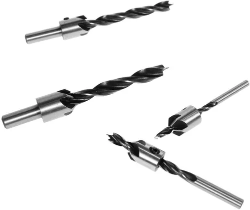 Vista 6 de Broca 8 unids flauta avellanado brocas broca HSS brocas escariador conjunto para carpintería chaflán 0.118-0.394 in