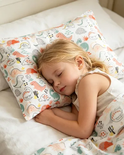 Vista 5 de ALVA BABY - Fundas de almohada de algodón para niños pequeños de 13 x 18 pulgadas o 12 x 16 pulgadas