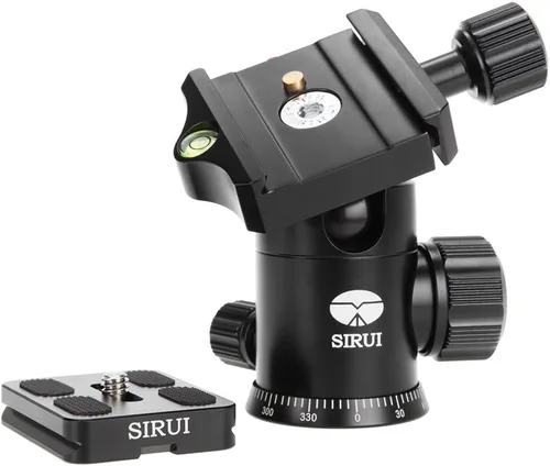 Vista 4 de Sirui E-10 Cabezal de bola de aluminio 1.142 in, máximo, negro, Belastbarkeit 17.6 lbs