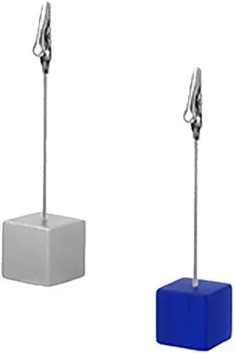 Vista 4 de Pokinge 5 piezas de soporte para tarjetas de notas con clips de cocodrilo, tarjeta de notas creativa, recuerdo de lugar para fiesta de boda
