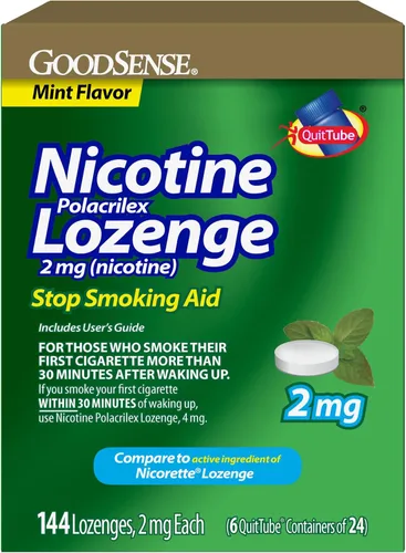 Vista 9 de GoodSense Pastilla Polacrilex de nicotina de 2 mg, sabor a cereza, ayuda para dejar de fumar, 72