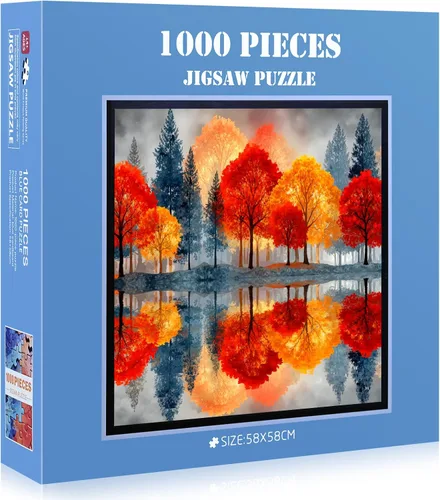 Vista 12 de Rompecabezas de gato abstracto – 1000 piezas de rompecabezas abstractos de gatitos para adultos, rompecabezas de papel de gato artístico