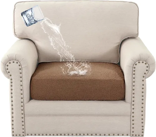 Vista 8 de H.VERSAILTEX Fundas Impermeables para Cojines de Asiento de Sofá, Fundas de Sofá para Asientos, Protectores Antideslizantes para Cojines de Sofá