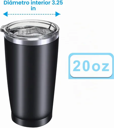 Vista 3 de Tapas de repuesto para vaso de 20 onzas, a prueba de derrames, resistentes a salpicaduras, para boca de taza de 3.25 pulgadas, compatibles con vasos