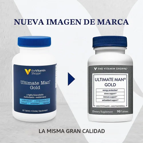 Vista 2 de The Vitamin Shoppe Brand Ultimate Man Multivitamínico, de alta potencia, 90
