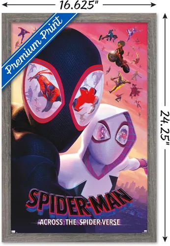 Vista 3 de Trends International Marvel Spider-Man: Across The Spider-Verse - Póster de pared de una hoja, 22.4 pulgadas de largo x 14.7 pulgadas de ancho