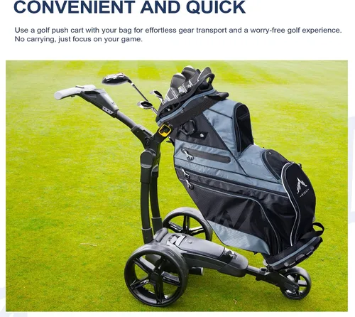 Vista 7 de UNIHIMAL Bolsa de carrito de golf de 14 vías con divisor organizador y cubierta para lluvia Full-Length Dividers, Rain Cover Included, Easy-Carry